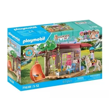 Figūru komplekts Zirgi 71638 Zirgu fanu kluba mājiņa