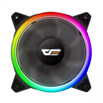 Ventilators darkFlash DR12 PRO 12 cm melns 1200 RPM hidrauliskais gultnis