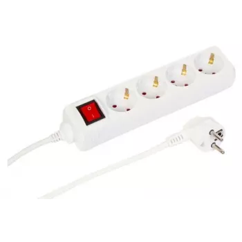 Microconnect MC-GRU0043WS strāvas pagarinātājs 3 m 4 maiņstrāvas rozetes Iekštelpām Balts