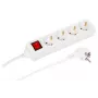 Microconnect MC-GRU0043WS strāvas pagarinātājs 3 m 4 maiņstrāvas rozetes Iekštelpām Balts