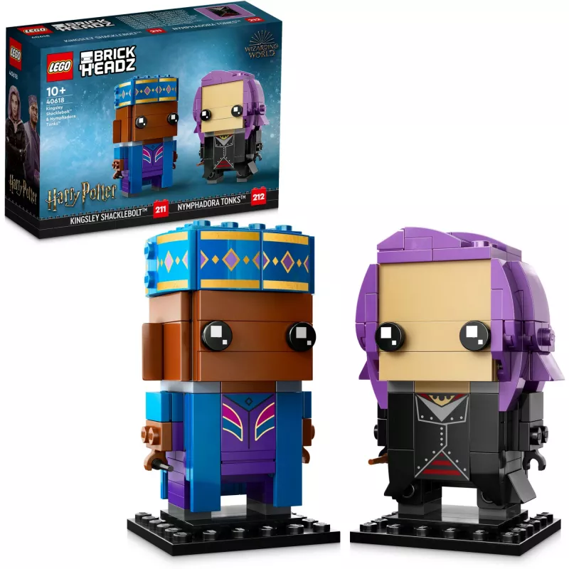 Lego Brickheadz Harijs Poters 40618 Kingsley Shacklebolt un Nimfadora Tonks