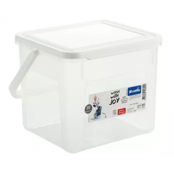 Tvertne tīrīšanas šķidrumiem Rotho Basic 4,5 L modelis 1770201100RP, caurspīdīgs tehnopolimērs ar vāku un pakarināšanas atveri