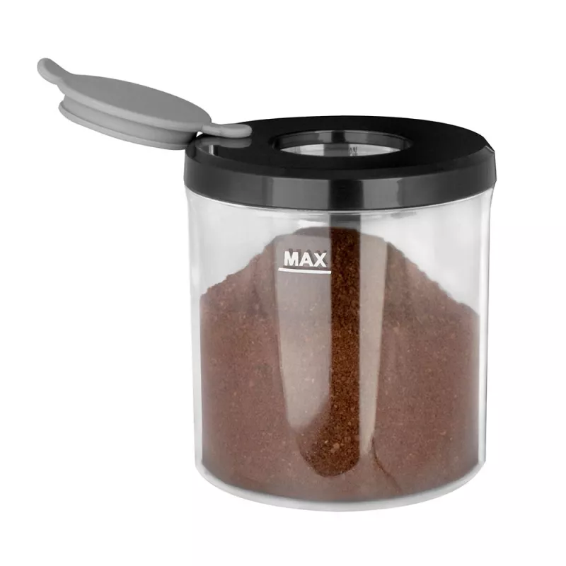 Burr coffee grinder GASTROBACK Design Pro Touch 30 — koniska dzirnakmens, 300 g tvertne, 150 W, melna/caurspīdīga