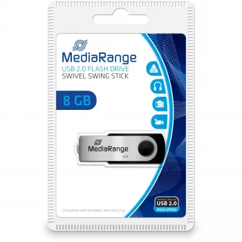 USB zibatmiņa MediaRange 8 GB USB Type-A Micro-USB MR908