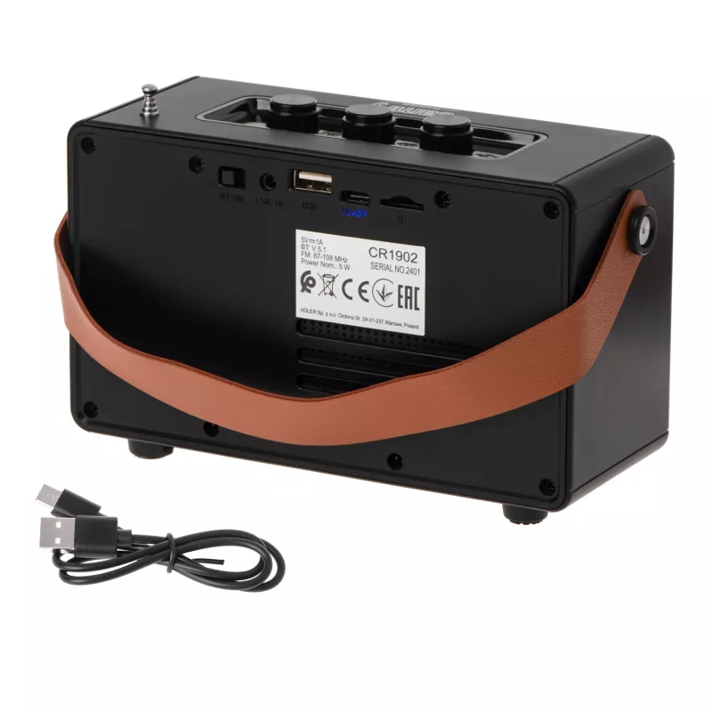 Camry skaļrunis ar radio | CR 1902 B | 5 W | Bluetooth | Melns | Bezvadu savienojums