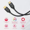 HDMI kabelis Unitek C11079BK-3M 3 m, HDMI 2.0, maks. izšķirtspēja 4096×3112, melns