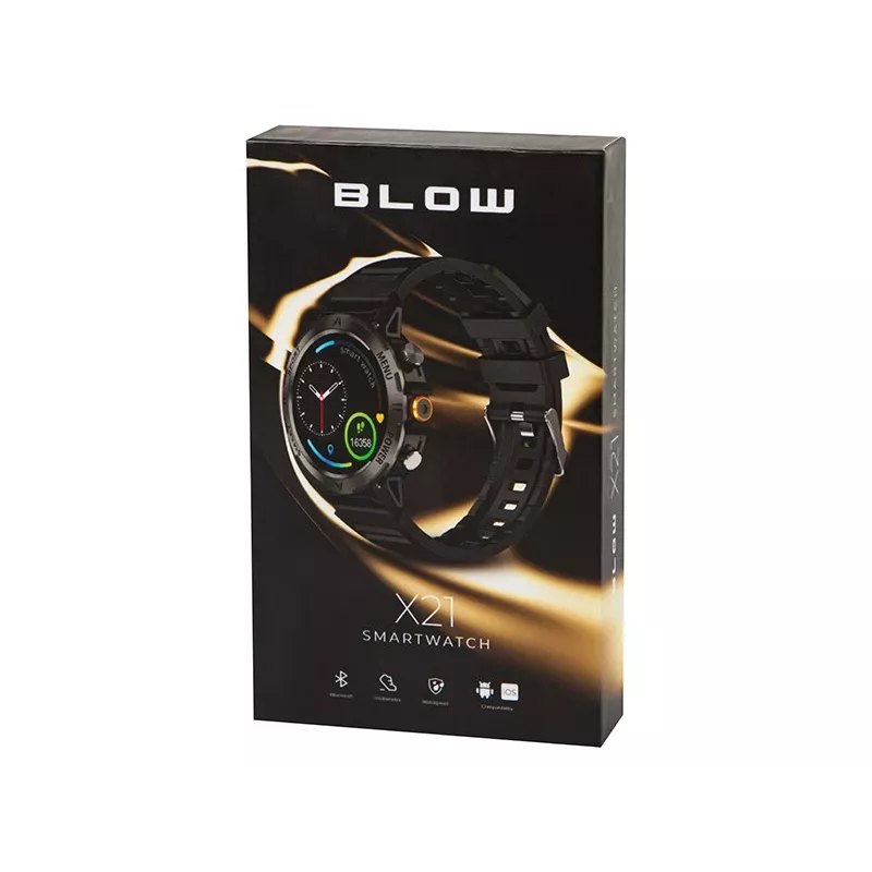 Bluetooth viedpulkstenis BLOW X21, melns