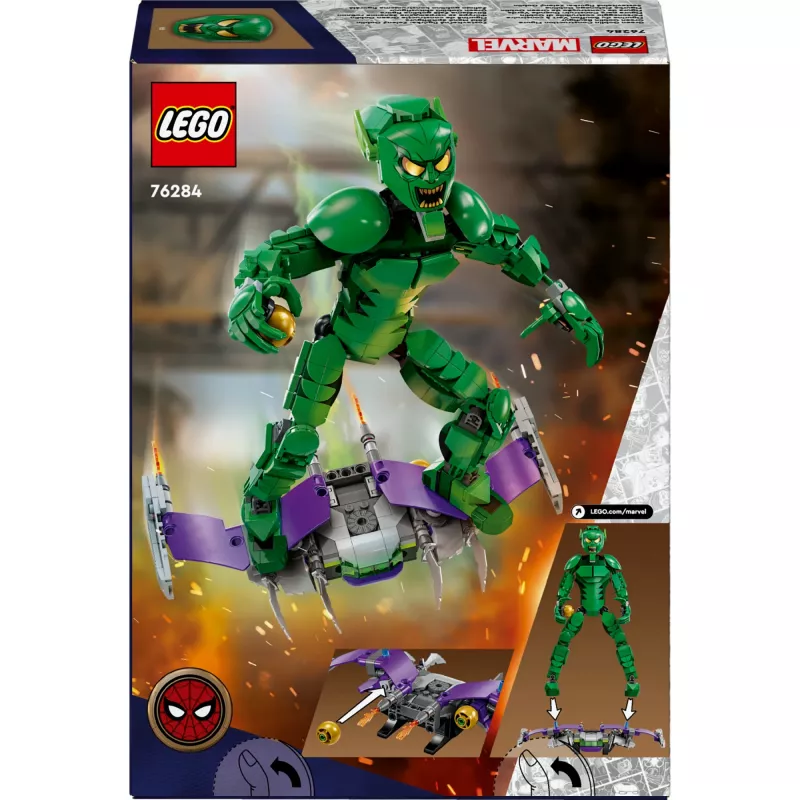 LEGO MARVEL 76284 Zaļā Goblina konstrukcijas figūra