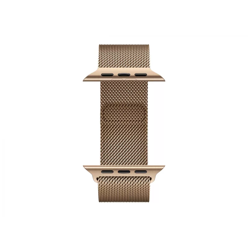 Apple Watch Series 11 GPS + Cellular 46mm Zelta titāna korpuss ar Zelta Milānas cilpu - S/M (MFD74ZR/A)
