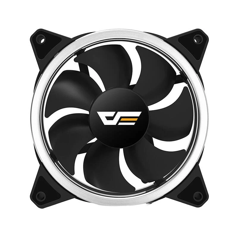 Ventilators darkFlash DR12 PRO 12 cm melns 1200 RPM hidrauliskais gultnis