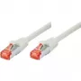 Tecline exertis Connect - Patch-Cable - RJ-45 (M) to RJ-45 (M) - 10 m - SSTP-Cable - CAT 6 - Halogen-Free - pelēka (71510)