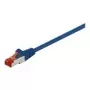 Wentronic Goobay CAT 6 komutācijas kabelis, S/FTP (PiMP), zils, 7,5 m - LSZH bez halogēna, varš (68271)