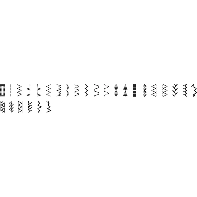 Automātiska mājsaimniecības šujmašīna Brother RH127VP2 — 27 programmas, 820 RPM, 5 mm dūriena platums, brīvroku uzmava, LED displejs