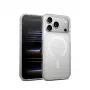 Crong Hybrid Matte Magnetic MagSafe maciņš iPhone 17 Pro — caurspīdīgi balts, PC+TPU