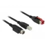USB kabelis DeLOCK 85489 USB 2.0 3m USB B Melns