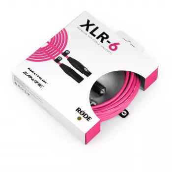 RØDE XLR-6 audio kabelis 6 m rozā krāsā