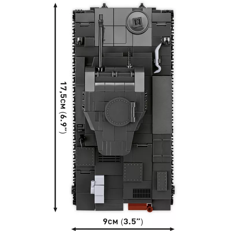 Būvkomplekts Cobi Panzerkampfwagen II Ausf. F — 813 gab., melns, vecumam 9+