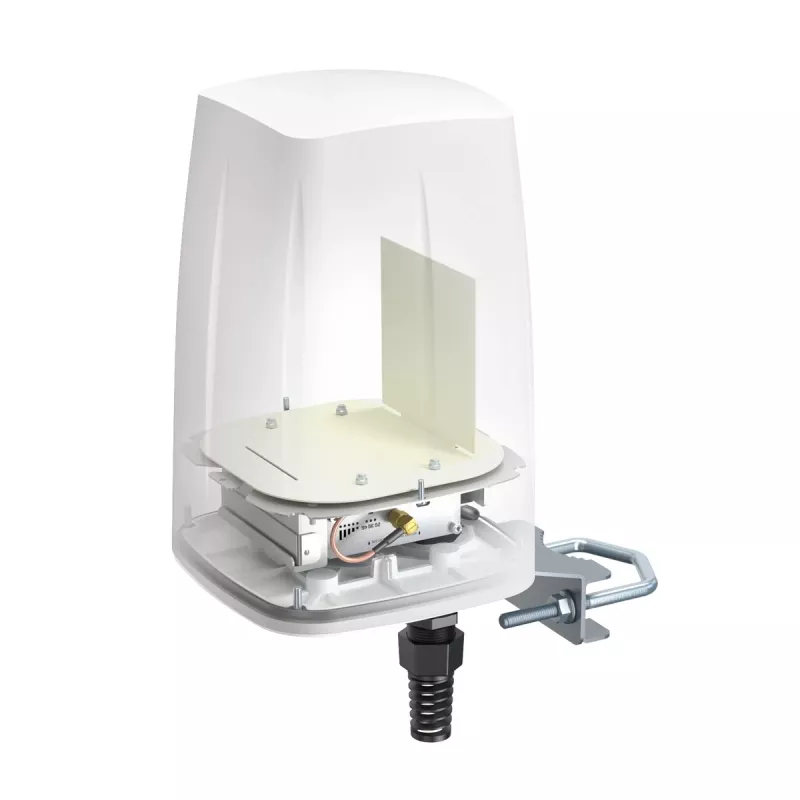 Daudzvirzienu tīkla antena QuWireless QuSpot A140S-A, PoE/LAN, 0,694–2,7 GHz, līdz 4 dBi, balta