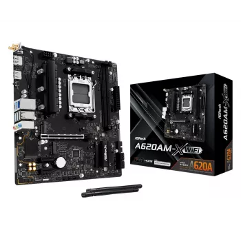 ASRock A620AM-X WiFi AMD A620 AM5 Micro-ATX mātesplate