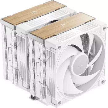 DeepCool AK620 G2 WH procesora gaisa dzesētājs, 120 mm ventilators, atbalsta LGA1700/1200/115x un AM4/AM5, balts