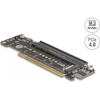 DELOCK PCI Express 4.0 x16 karte uz 2x M.2 Key M NVMe slotiem