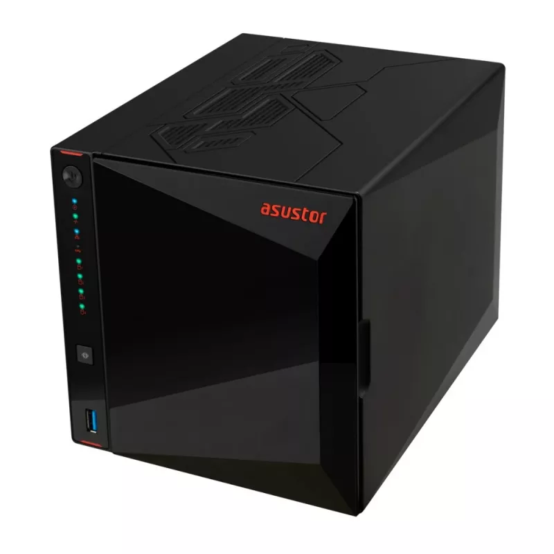 Asustor AS5404T NAS/krātuves serveris Intel® Celeron® N5105 4 GB DDR4 0 TB ADM Melns
