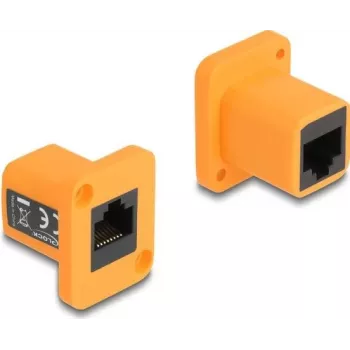 Kabeļa dzimuma mainītājs DeLOCK 87998 RJ45 oranžs