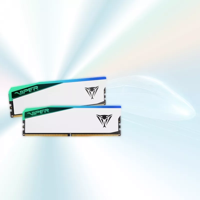 DIMM 48 GB DDR5-6000 (2x 24 GB) Dual-Kit, atmiņa balta, PVER548G60C42KW, Viper Elite 5 RGB, INTEL XMP, AMD EXPO