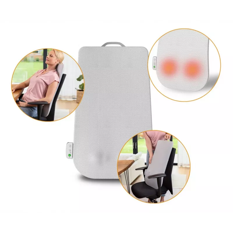 Medisana MC 600 muguras masieris Shiatsu ar apsildi, 24 W, 4 galvas, 15 min automātiskā izslēgšanās, 12 V ieeja