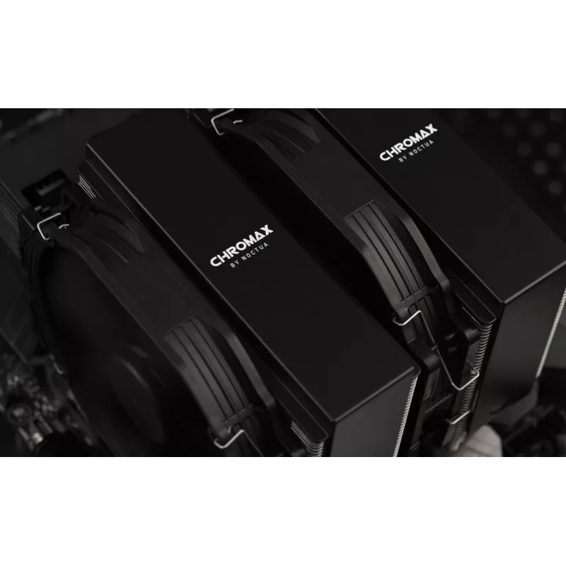 Stiprinājuma komplekts Noctua NA-HC4 chromax.Melns — Alumīnija radiatora piederums centrālajam procesoram, melns