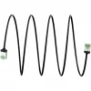 Goobay Ultra-Flexible CAT 8.1 Patch vads plāns U/FTP melns - īpaši īss spraudnis 99,9% (74353)