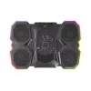 Portatīvā datora dzesēšanas paliktnis ESPERANZA EGC107 — 3 ventilatori 1200–2600 RPM, 390×255×38 mm, USB PD, RGB, 5 augstuma pozīcijas, melns