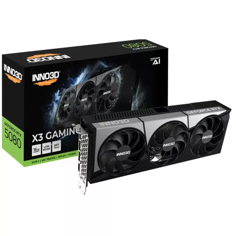 INNO3D GeForce RTX 5080 X3 Gaming OC 16GB GDDR7 grafikas karte