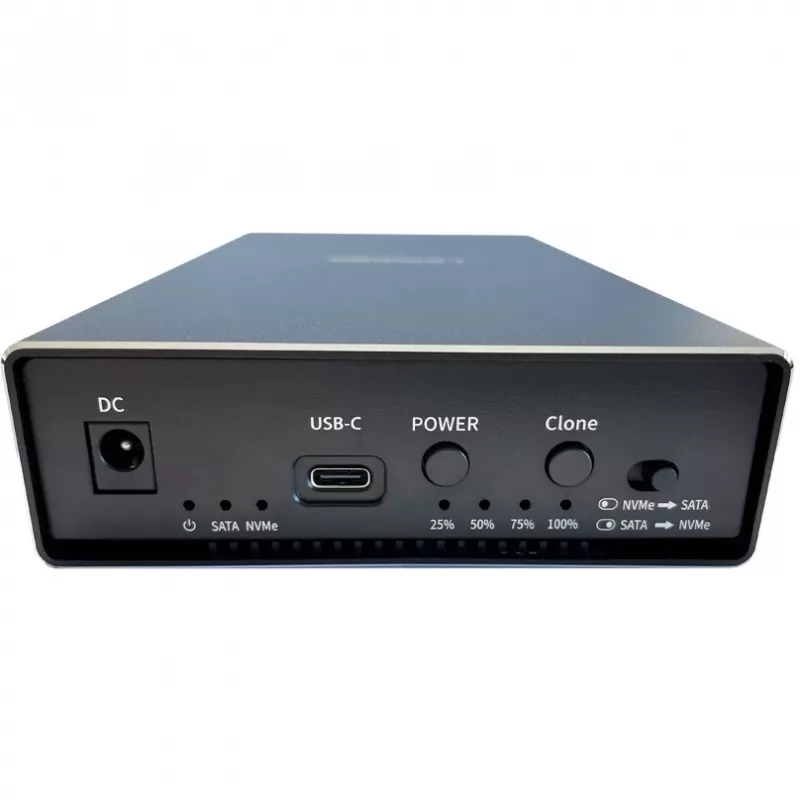 HDD/SSD korpuss LC-Power LC-DOCK-C-35-M2 3.5 collas USB Type-C 10 Gbit/s