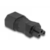 DeLOCK Netzadapter IEC 60320 C14 to C5 Plug Socket 2.5 A taisns Melns