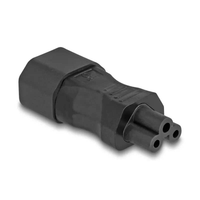 DeLOCK Netzadapter IEC 60320 C14 to C5 Plug Socket 2.5 A taisns Melns