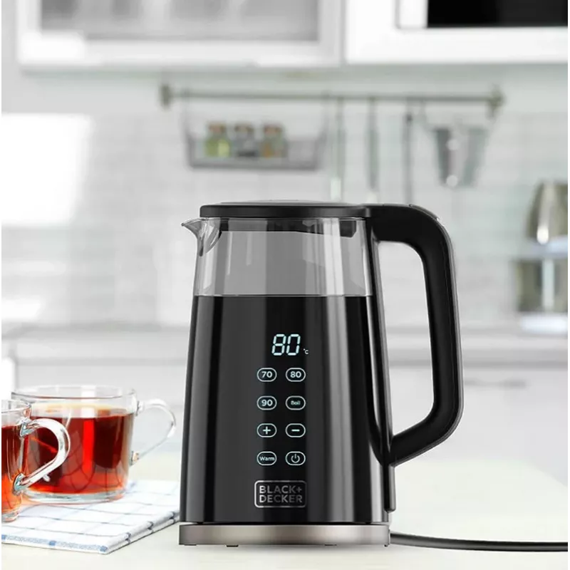 Elektriskā tējkanna Melns & Decker 1.7L 2200W Melna