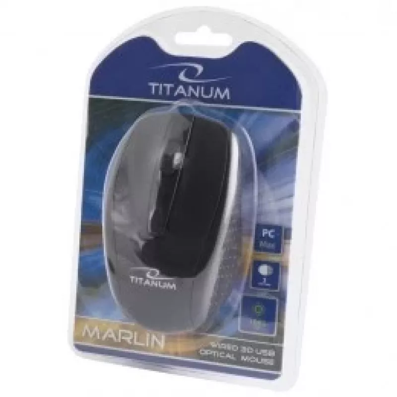 TITANUM TM110K pele piemērota abām rokām USB Type-A optiskā 1000 DPI