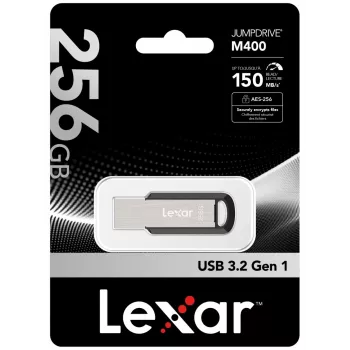 “Lexar JumpDrive M400” USB zibatmiņa 256 GB USB Type-A 3.2 Gen 1 (3.1 Gen 1) Sudraba