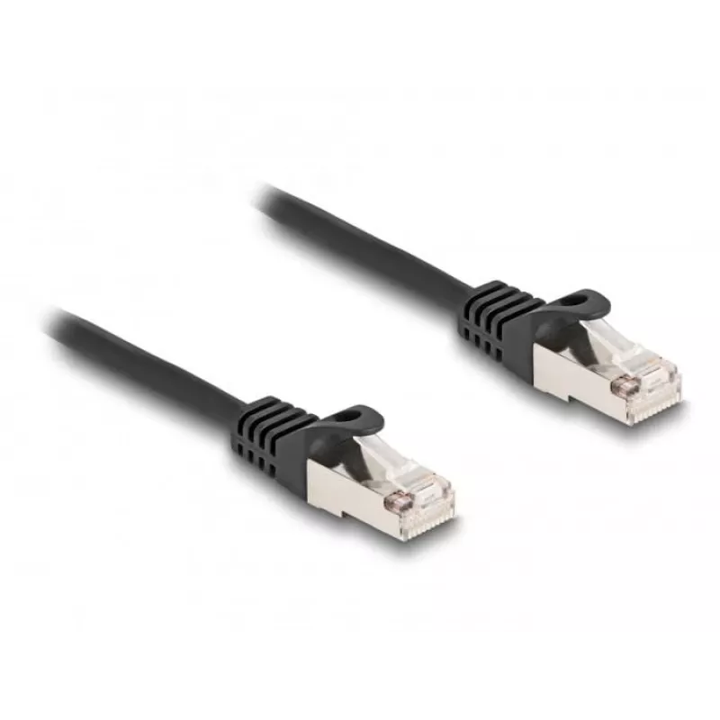 Tīkla kabelis DeLOCK RJ50 vīr. uz RJ50 vīr. S/FTP 0,25 m melns