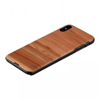 Viedtālruņa maciņš man and wood iPhone XS Max — kapučīno melns aizsargapvalks