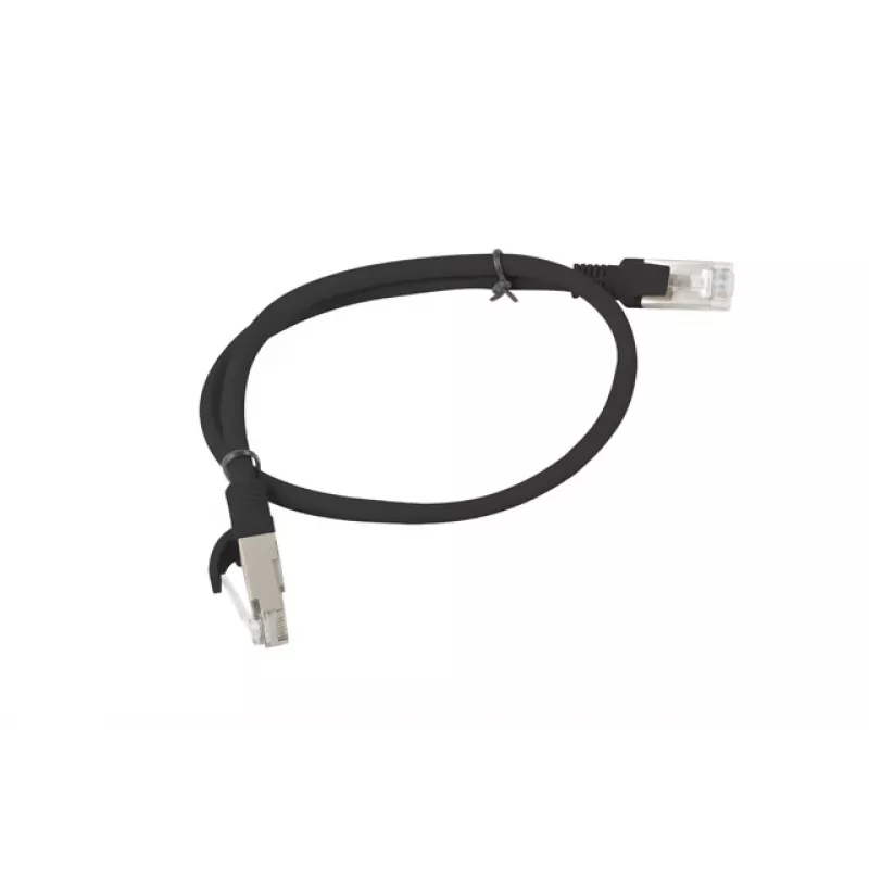 Patchcord cat.5e 0,5M UTP melns