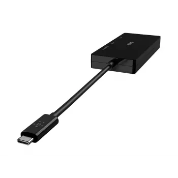 Linksys Belkin - Videoadapters - USB-C (M) uz HD-15 (VGA), DVI-I, HDMI, DisplayPort (W) - 4K atbalsts - Melna (AVC003BTBK)