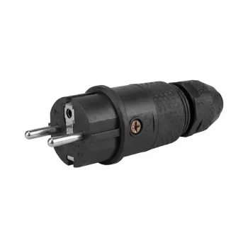 ABL 100000068 Professional Plug SCHUKO & fr-be Elamid-2K melns sv IP54 (100000068)