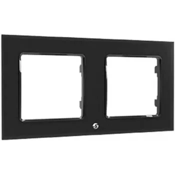 Shelly Wall Frame 2 taisnstūra balts plastmasas, 10 x 80 mm