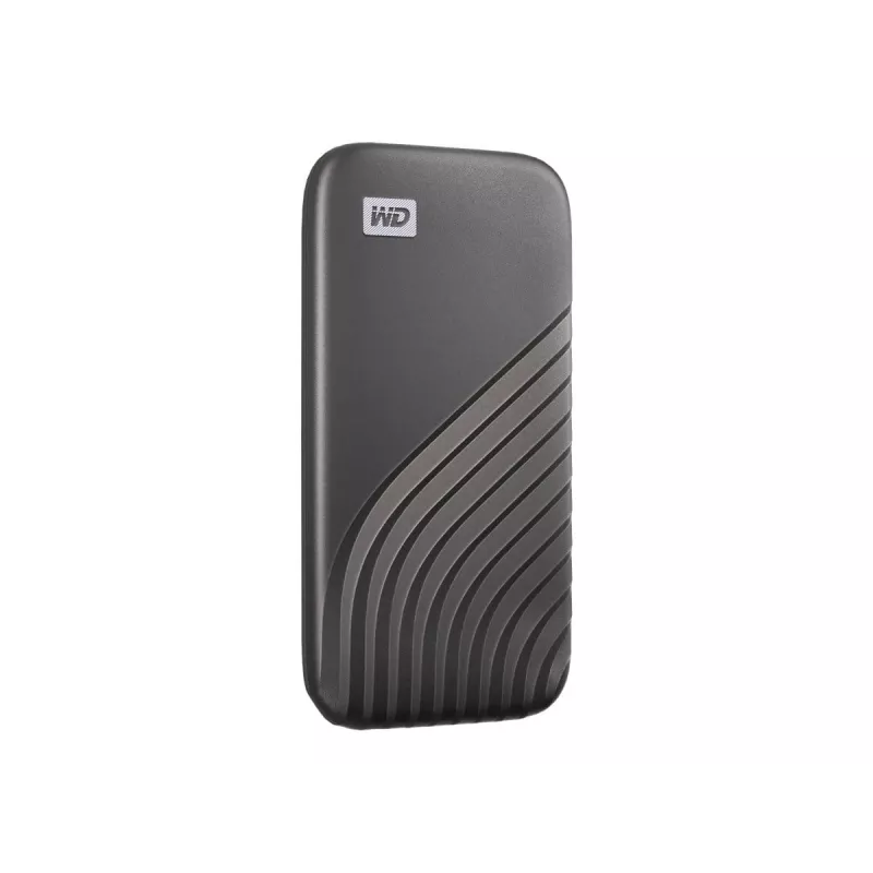WD My Passport SSD WDBAGF0020BGY - SSD - verschlüsselt - 2TB - extern (tragbar) - USB 3,2 Gen 2 (USB-C Steckverbinder) - 256-Bit-AES - Space-grau (WDB