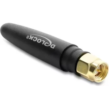 DELOCK LTE antena SMA vīrišķais 1,82 dBi daudzvirzienu fiksētā melna