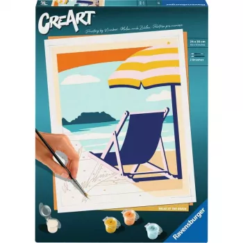 Krāsošanas komplekts Ravensburger CreArt – Relax at the Beach (23897) mākslas komplekts