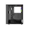 PC Case GEMBIRD Fornax 4300 Midi Tower ATX, rūdīts stikls, 2x3.5 collu nodalījumi, 3x2.5 collu nodalījumi, ARGB ventilatoru atbalsts, USB 3.2 Gen1