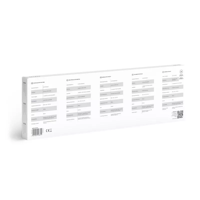 Savio KB-02 tastatūra mājām/birojam USB QWERTY melna
